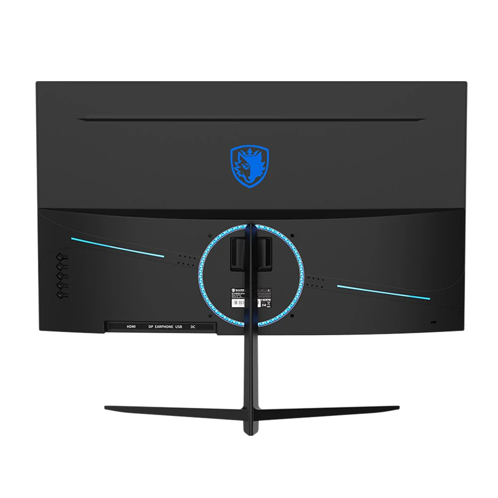 Sades NC-Pelagia SC-CJ04F24B, 24" FHD 1920x1080, 200Hz, VA, Curved Gaming Monitor - Black - Image 4