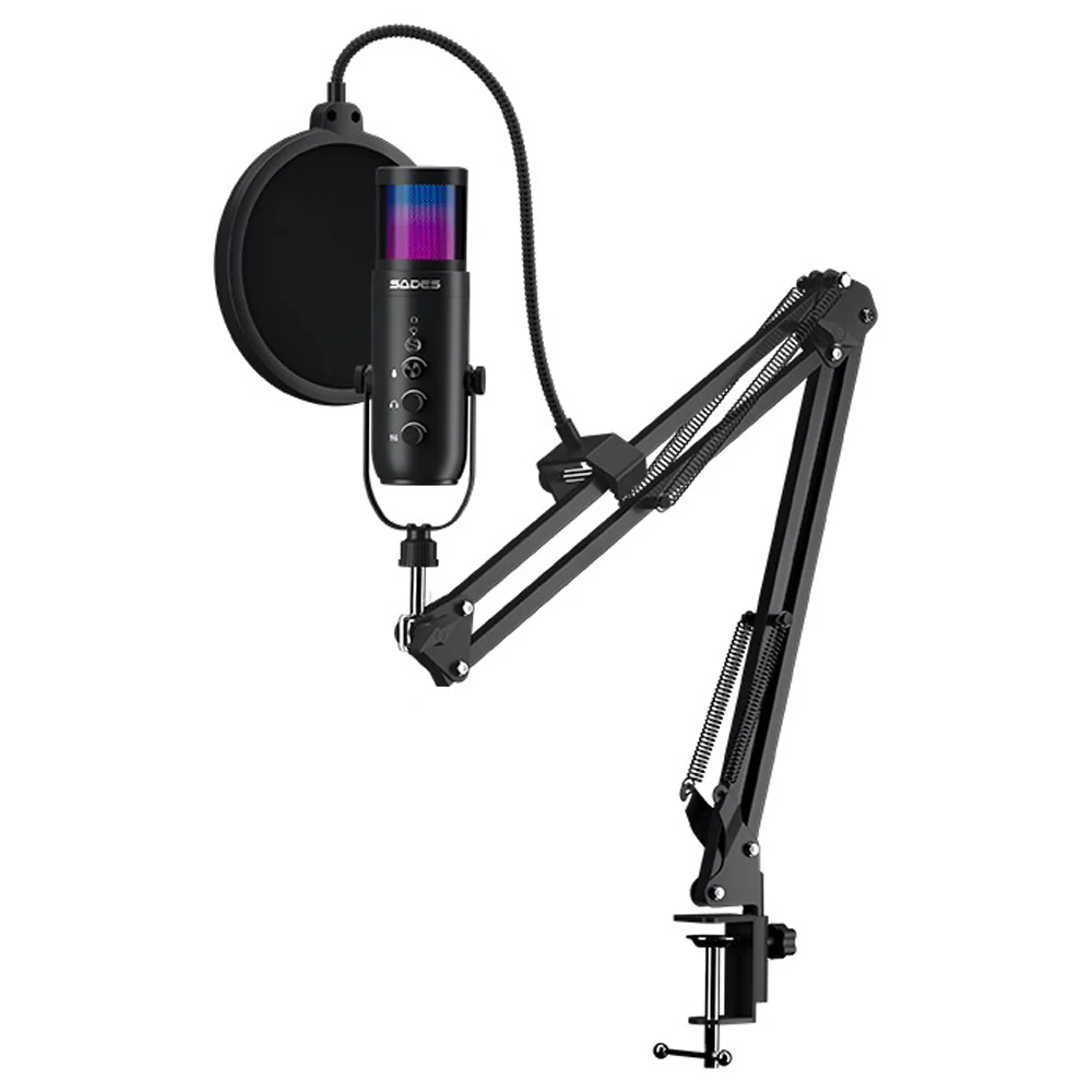Sades Otus Gaming Microphone - Black - Image 4