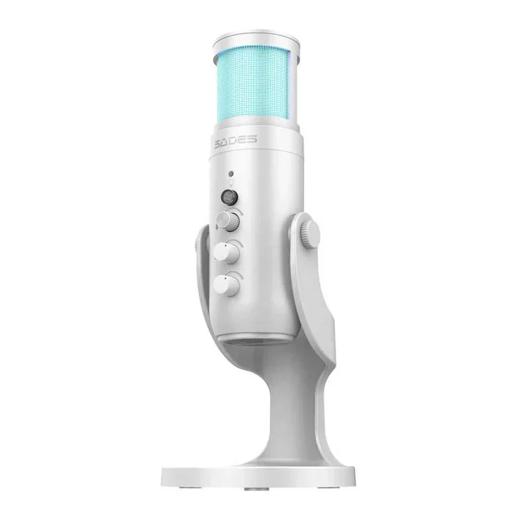 Sades OTUS Gaming Microphone - White