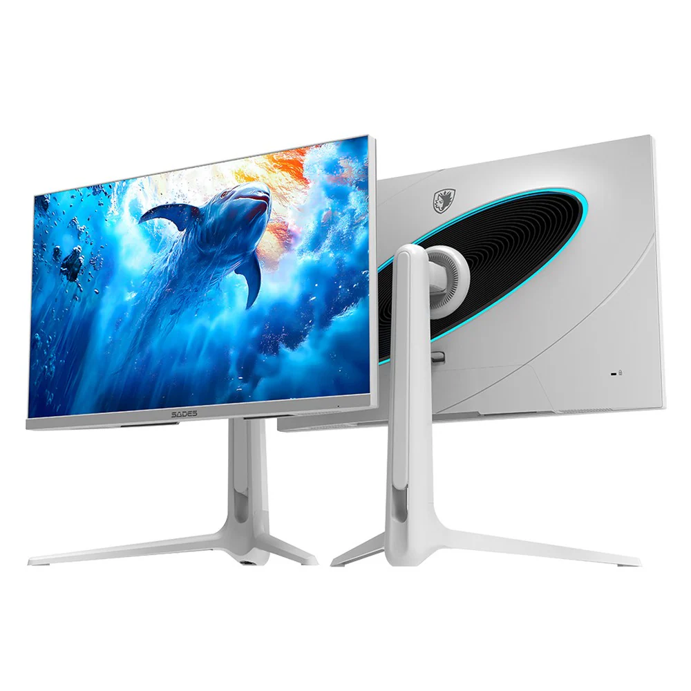 Sades RS-Dolphin SA-F01U27, 27" Dual mode: UHD (4K) 3840x2160 160Hz / FHD 320Hz, IPS Flat Gaming Monitor - White - Image 2