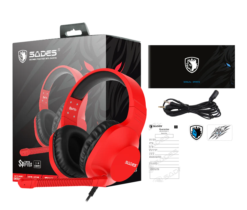 Sades Spirits Stereo Wired Gaming Headset - MultiColor - Image 6