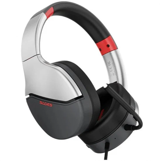 SADES SPOWER SILVER GAMING HEADSET - Image 2