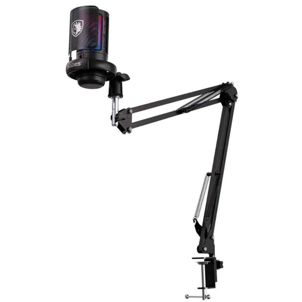 Sades Tyto Cardioid Polar Pattern Detachable Pop Filter Microphone- Black - Image 3