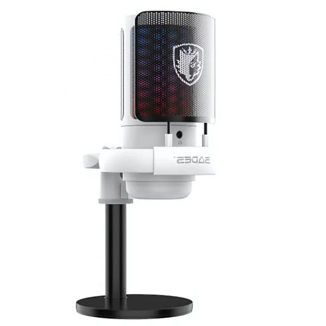 Sades TYTO RGB Gaming Microphone - White - Image 2