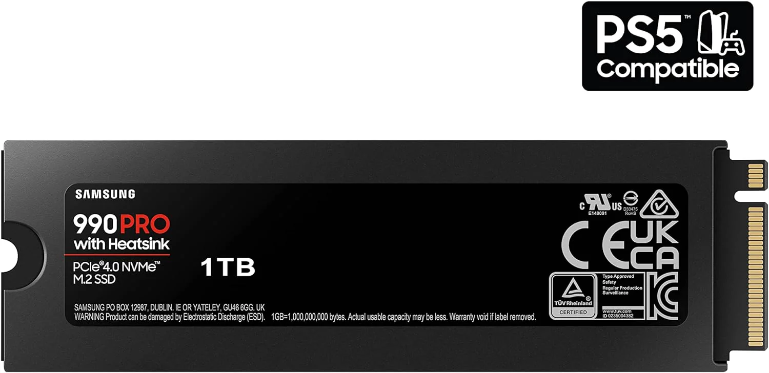 SAMSUNG 990 PRO WITH HEATSINK 1TB PCIE 4.0 NVME M.2 SSD - Image 3