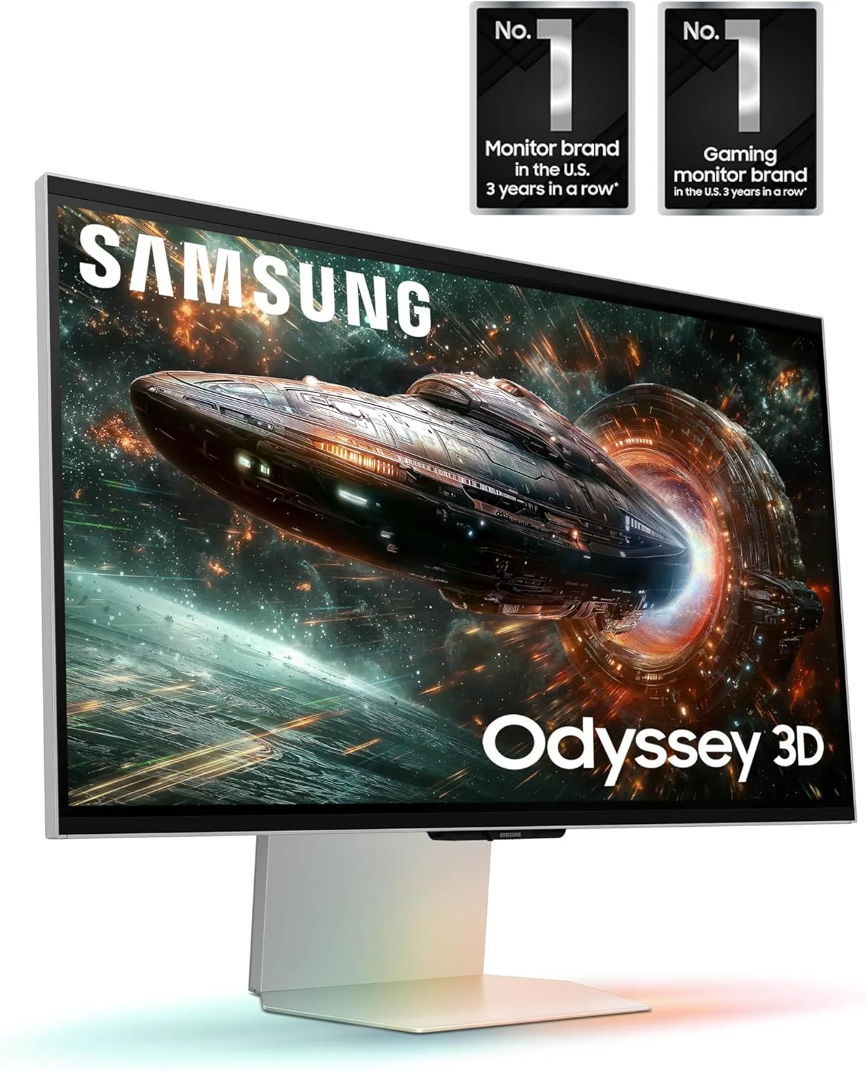 Samsung Odyssey 3D (FG900) 27" 4K 165Hz IPS HDR10+ HDMI 2.1 Eye-Tracking Cameras(Mercury Silver) Flat Monitor - Image 3