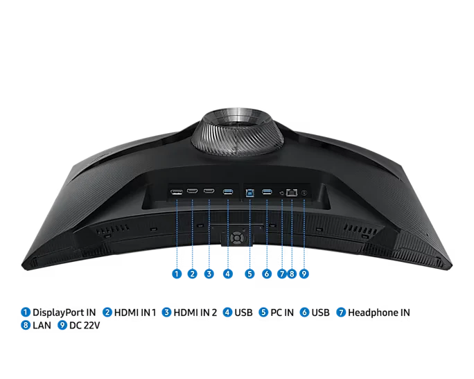 Samsung Odyssey G6 (G650) Smart Tizen 27" Curved VA 2K 240Hz 1ms HDMI 2.1 GAMING MONITOR - Image 8