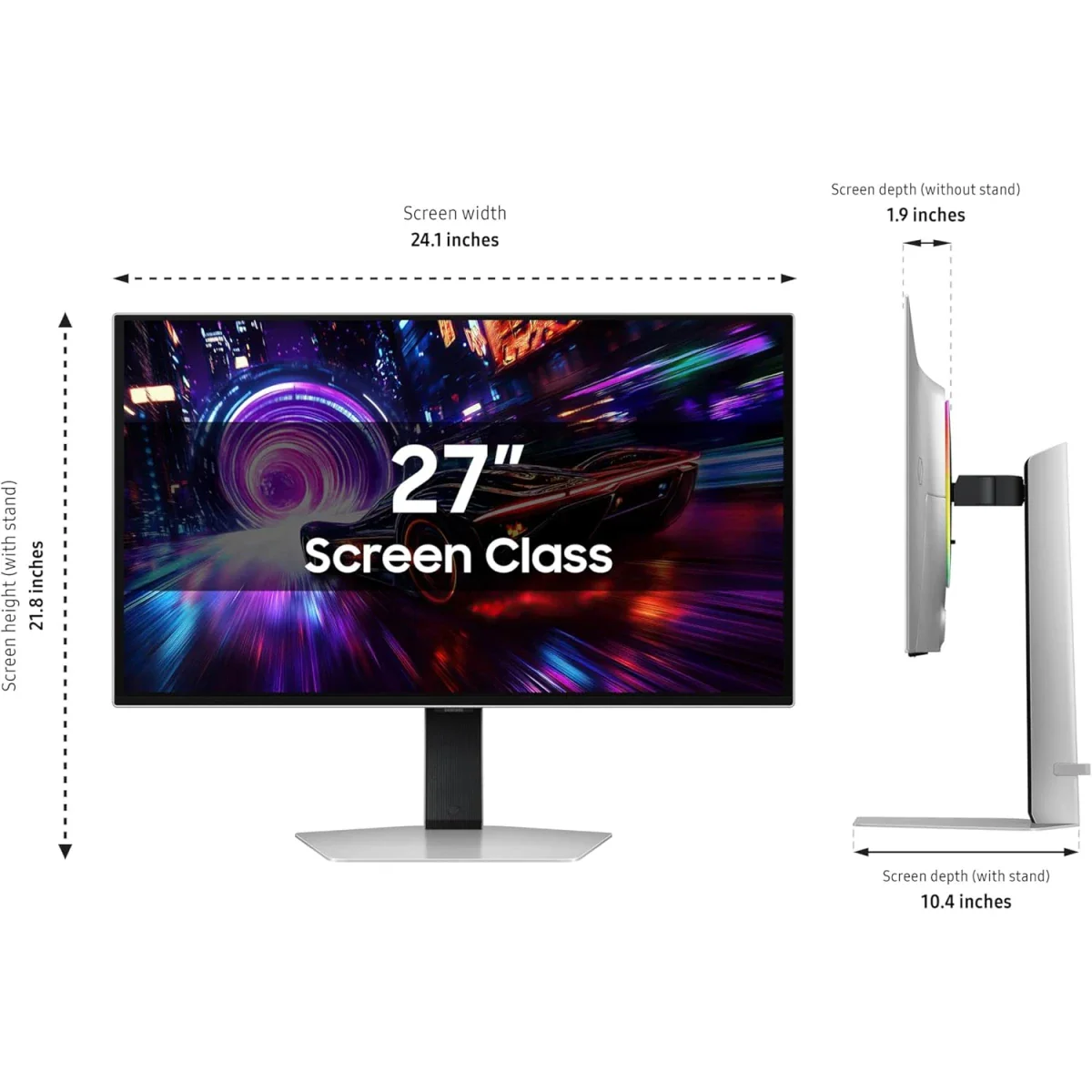 SAMSUNG Odyssey OLED G8 27" (FG810) 4K UHD QD-OLED 240Hz 0.03ms HDR10+ HDMI 2.1 Gaming Monitor - Image 5
