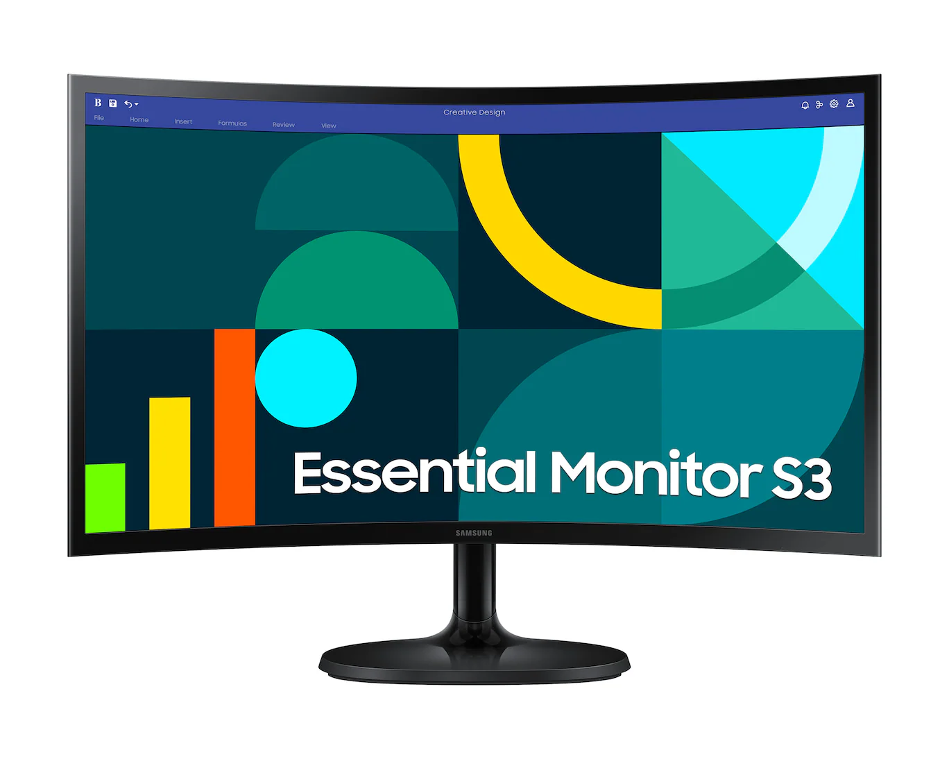 Samsung S3 Essential (D362) 24" FHD VA 100Hz 4MS Eye-Care Mode & Flicker Free Curved Monitor