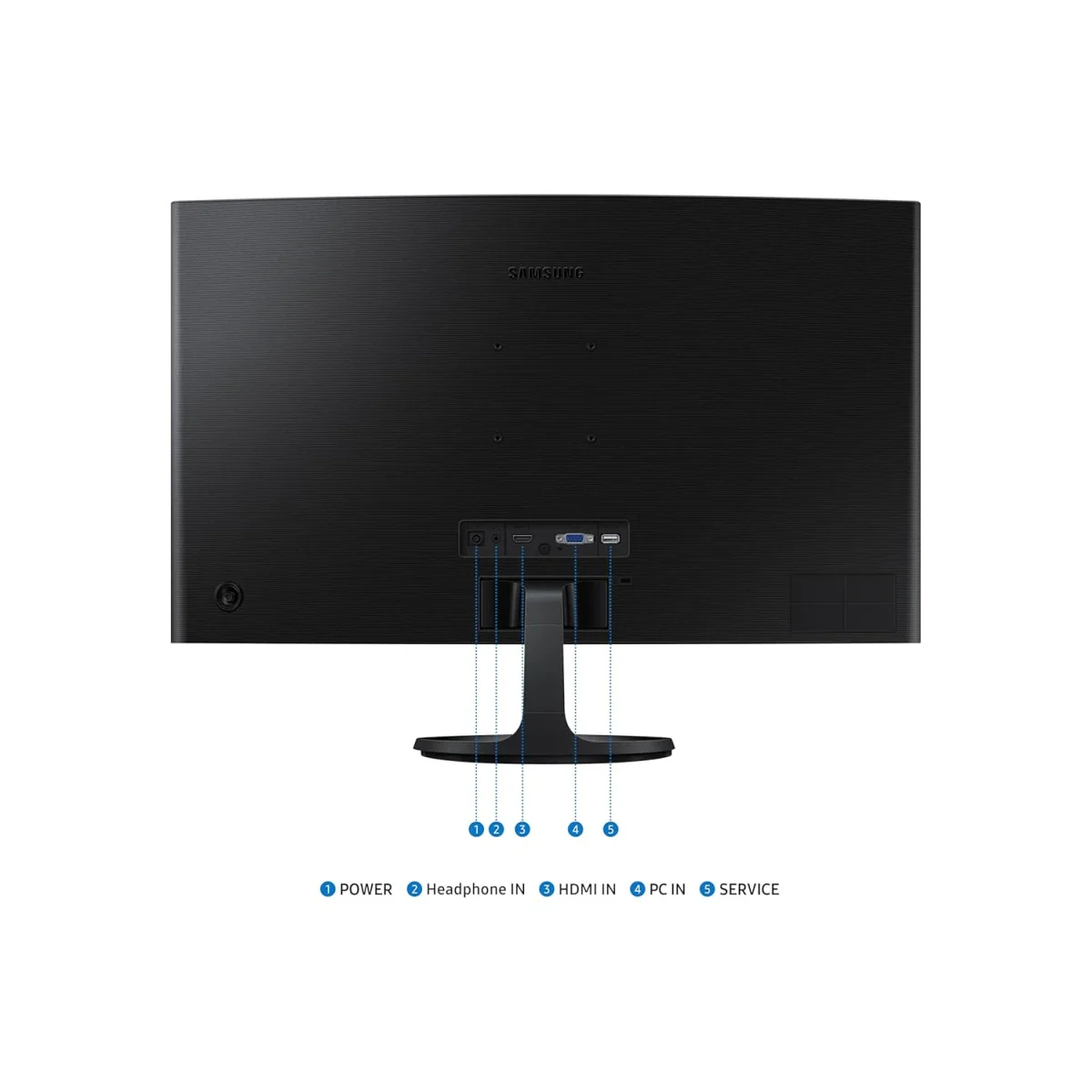 Samsung S3 Essential (D362) 24" FHD VA 100Hz 4MS Eye-Care Mode & Flicker Free Curved Monitor - Image 4