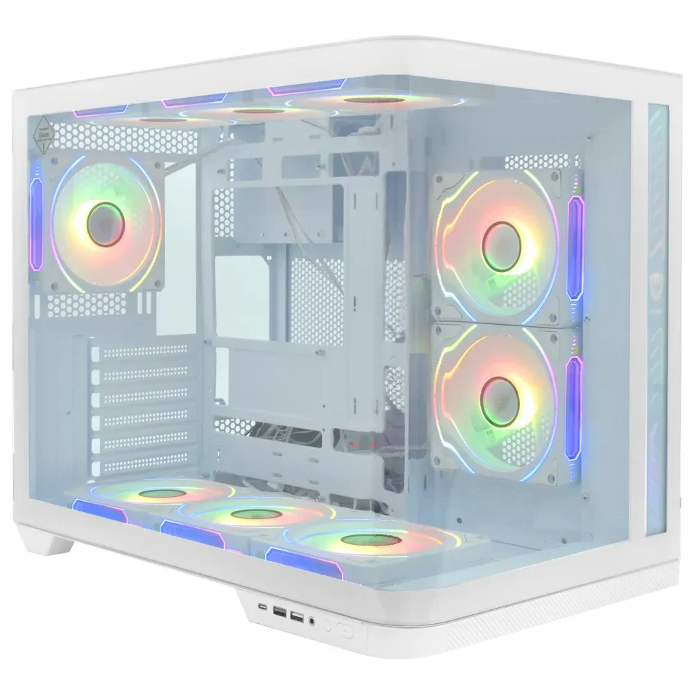 SATE ATX COMPUTER CASE-K911-WHITE