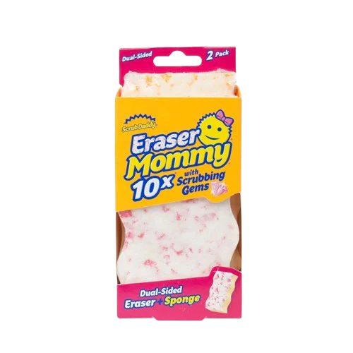 Scrub Daddy Eraser Mommy 10x with Scrubbing Germs (2-Pack)