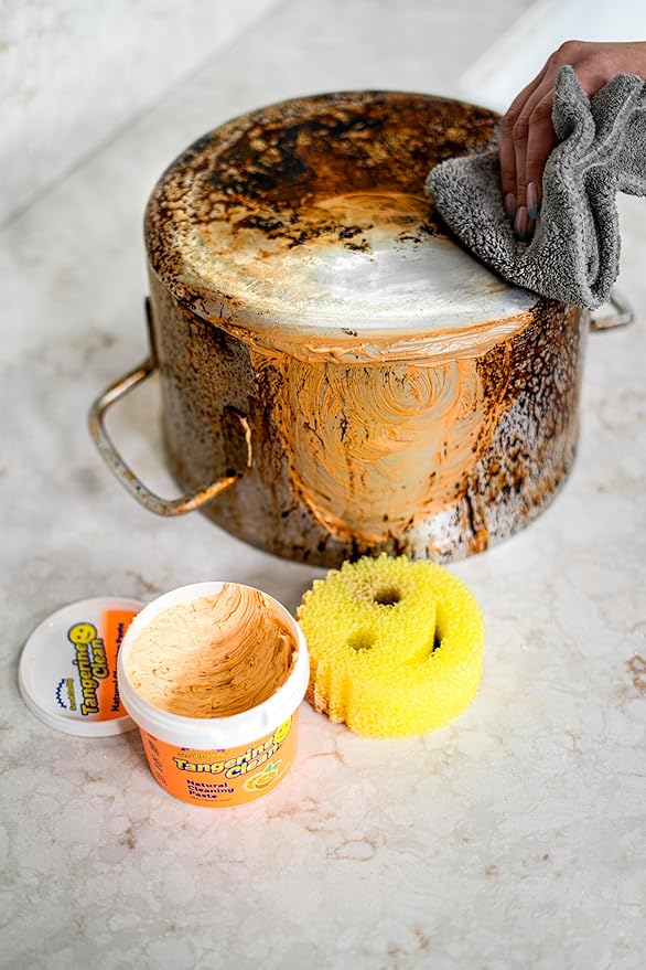 Scrub Daddy Sponge and Tangerine Cleaning Paste Set - Image 2