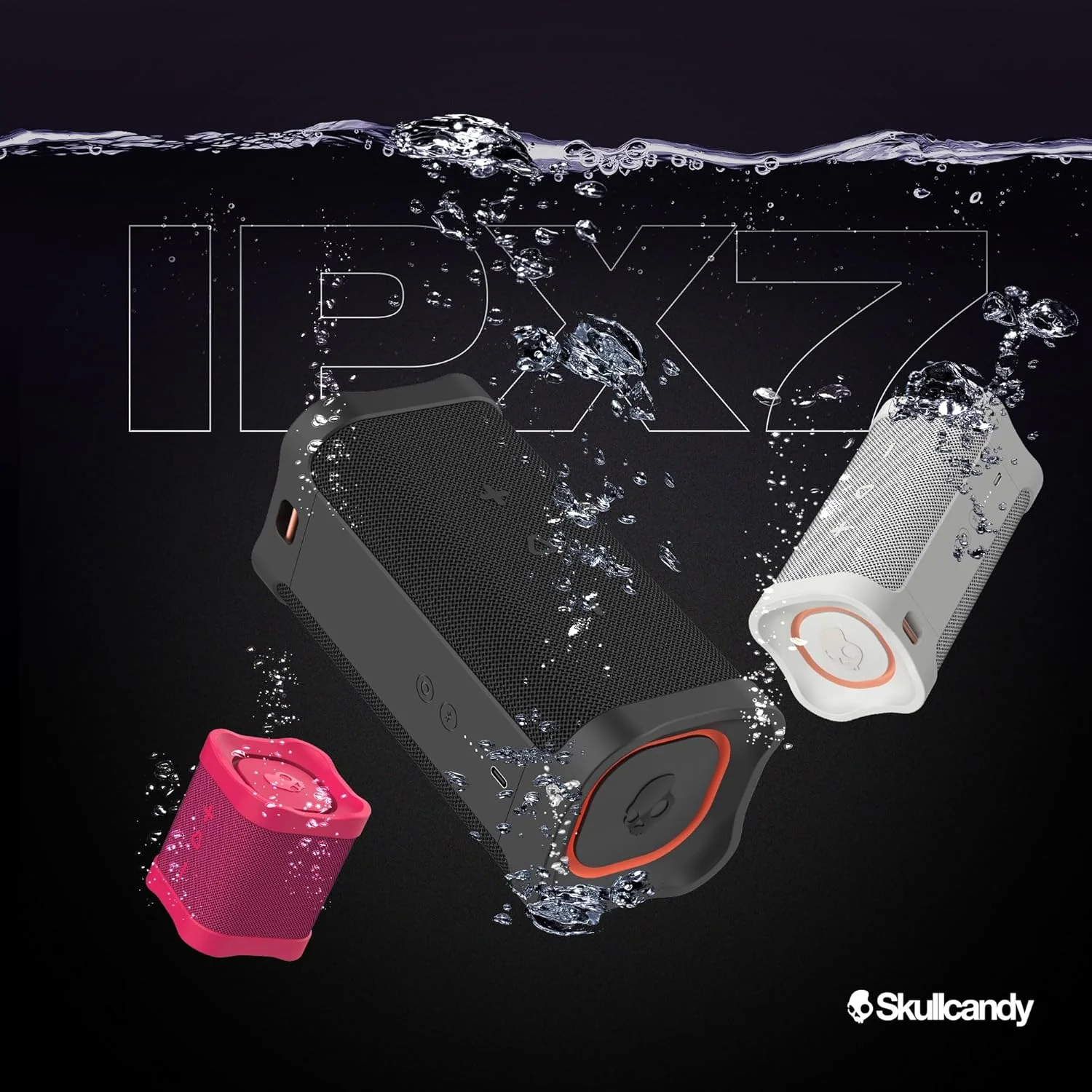 Skullcandy Terrain Mini Wireless Bluetooth Speaker - IPX7 Waterproof Portable Speaker with Dual Custom Passive Radiators - Image 4