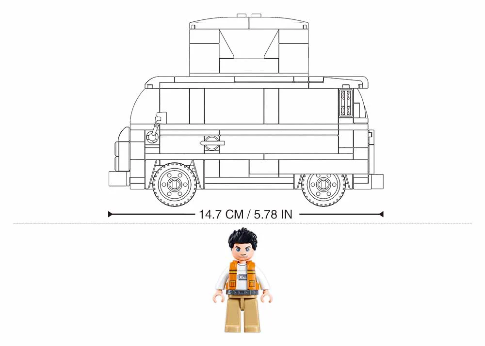 Sluban ModelBricks- 1/35 TS-2 camping 265pcs - Image 3