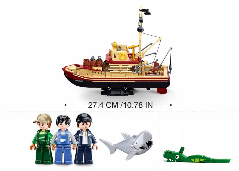 Sluban ModelBricks- The Great Shark 592pcs - Image 3