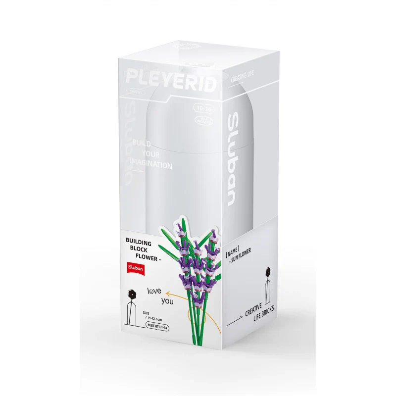 Sluban- PLEYERID-Lavender 258PCS - Image 2