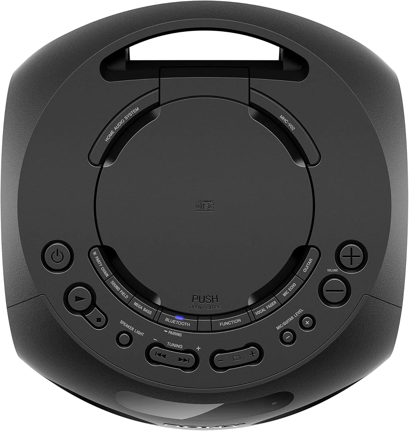 SONY MHC-V02/B- HIGH POWER PARTY SPEAKER WITH BLUETOOTH,MULTI-DEVICE CONNECTION,SPEAKER LIGHT - Image 2