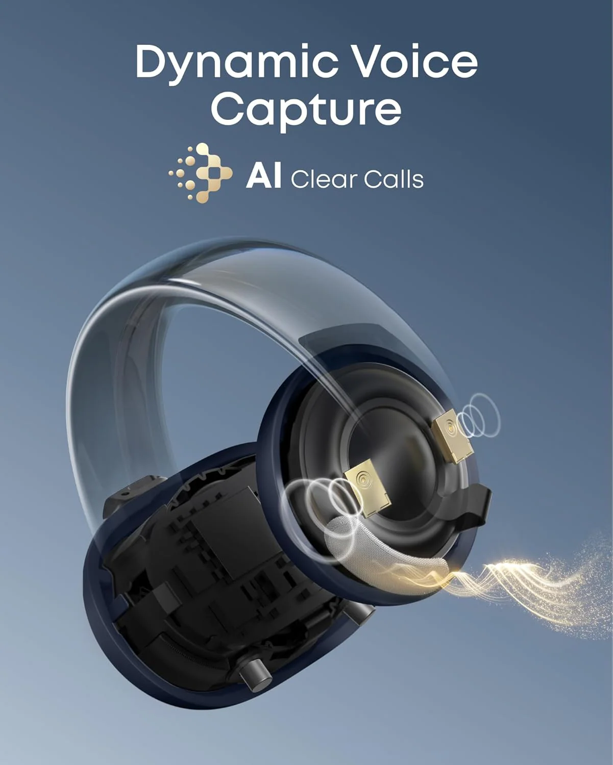 Anker Soundcore AeroClip Open-Ear Clip-On Wireless Earbuds — Blue - Image 4