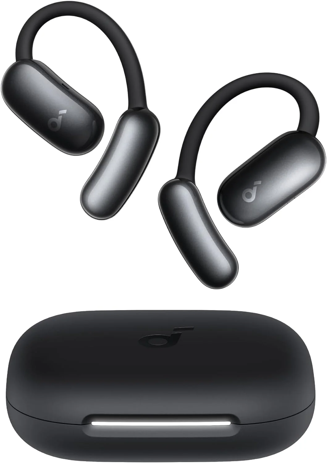 Soundcore AeroFit 2 AI Assistant Open-Ear Wireless Earbuds — Black