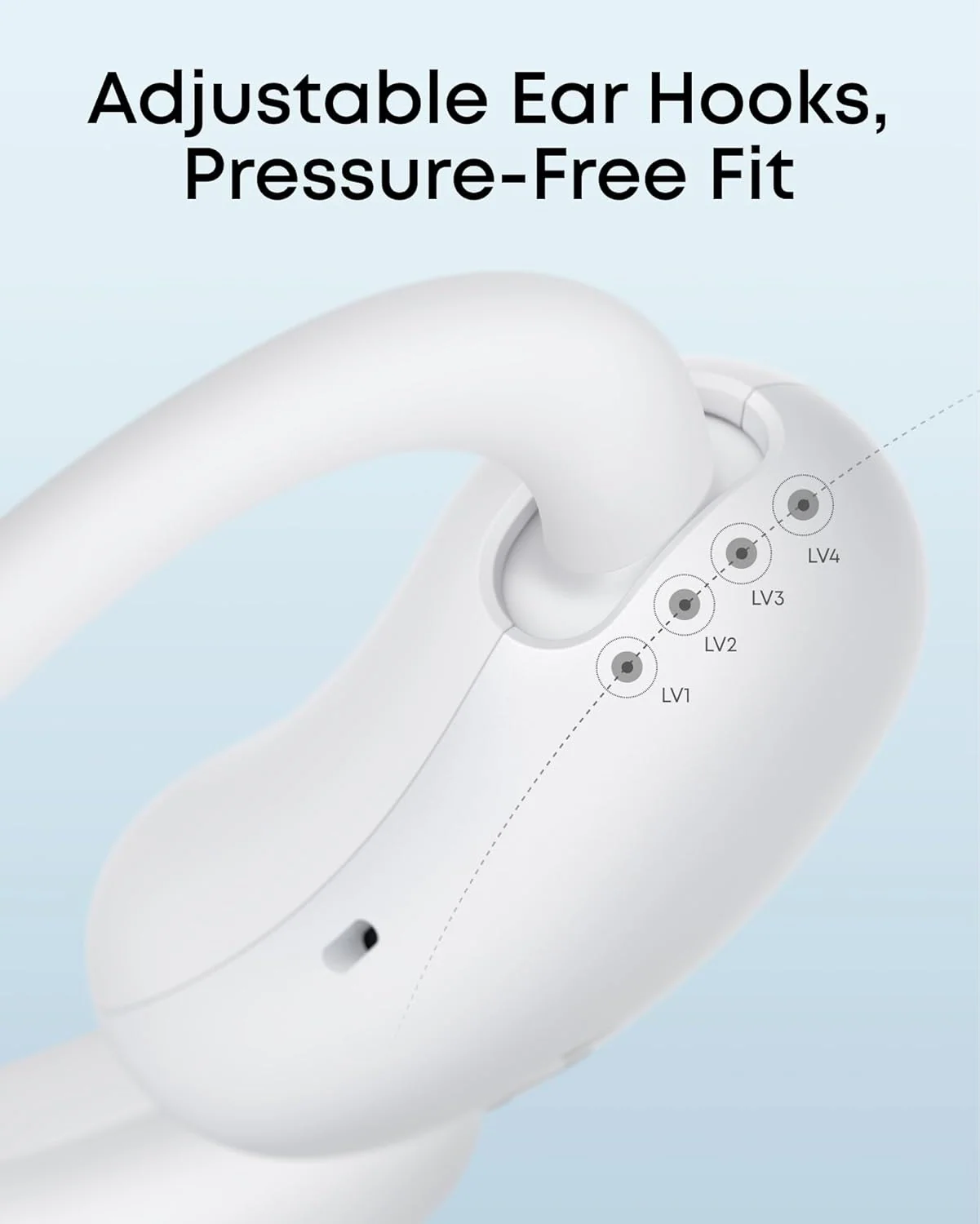 Soundcore AeroFit 2 Open-Ear Wireless Earbuds - White - Image 2