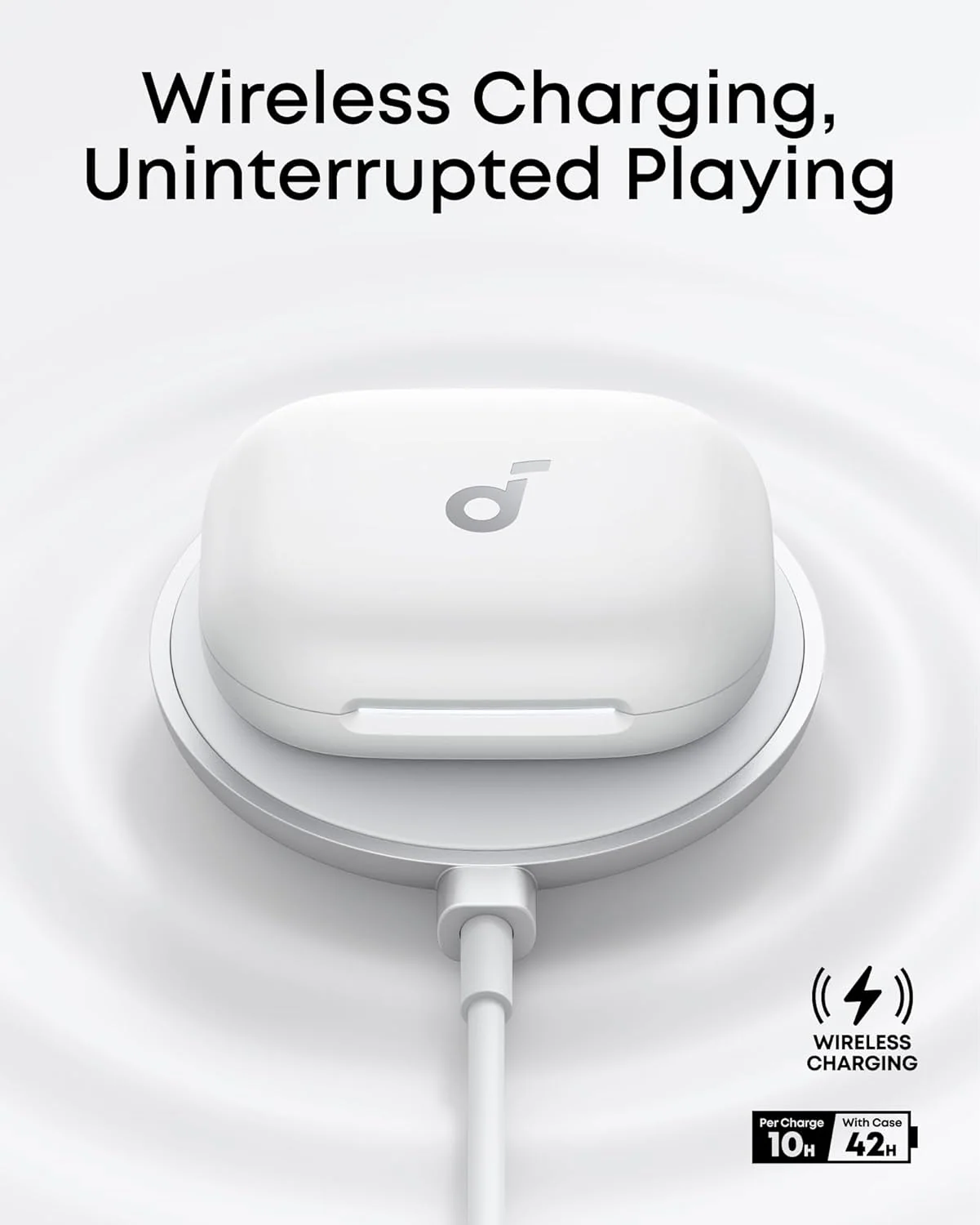 Soundcore AeroFit 2 Open-Ear Wireless Earbuds - White - Image 5