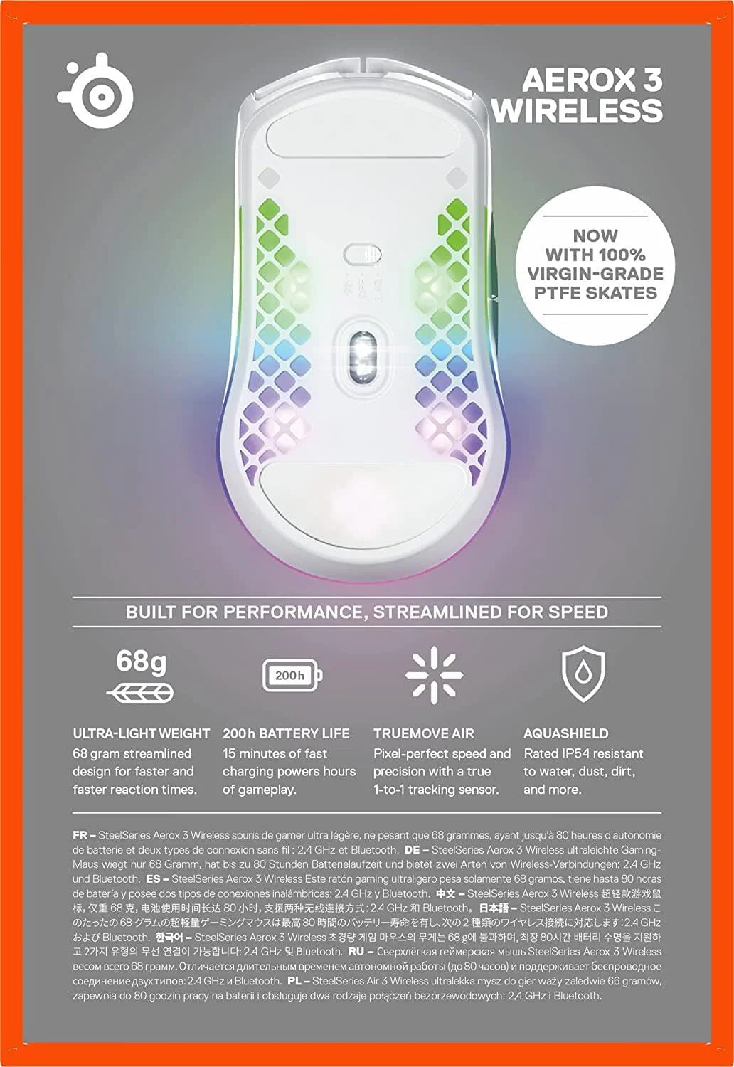 SteelSeries Aerox 3 Wireless - Super Light Gaming Mouse - Image 5