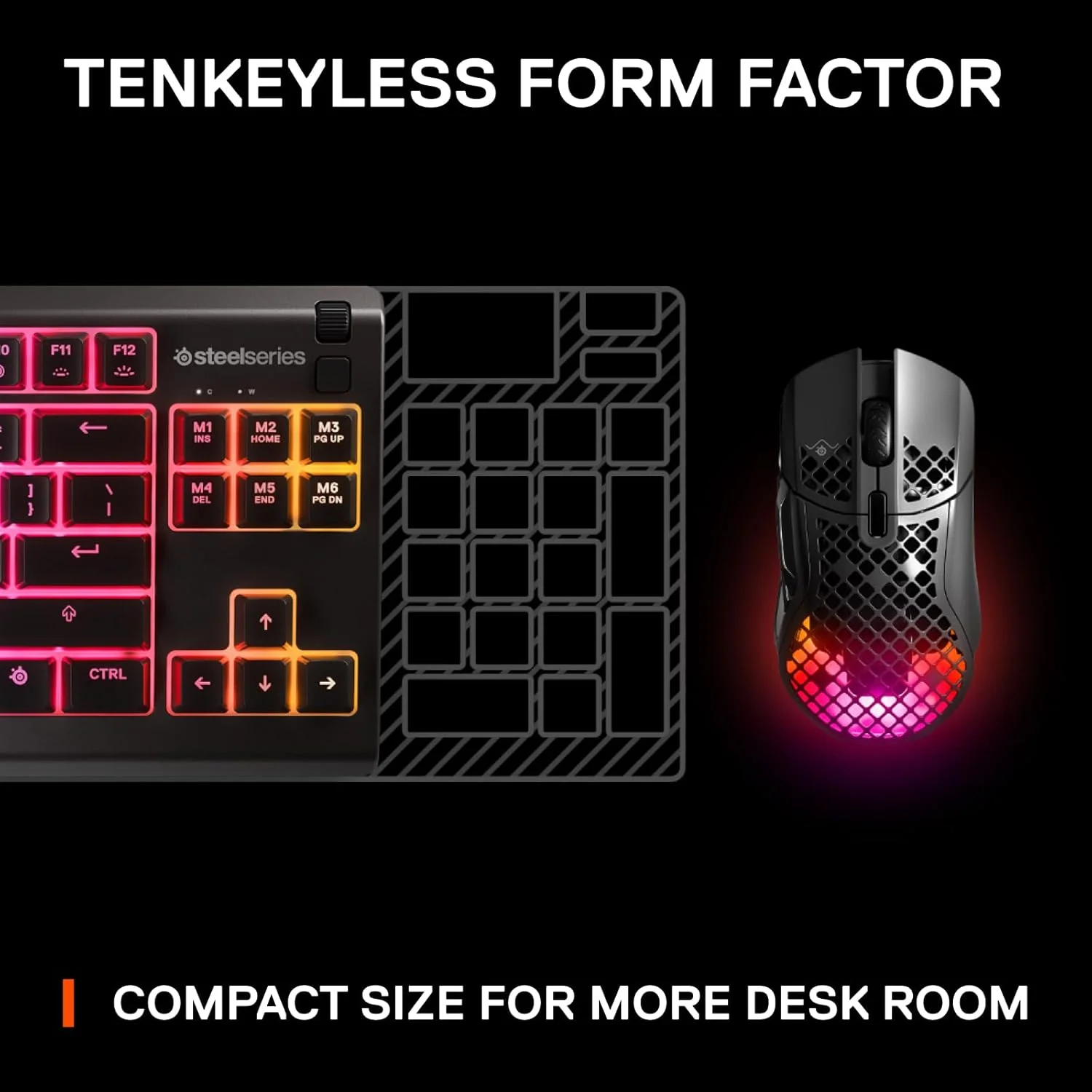 SteelSeries Apex 3 TKL RGB Gaming Keyboard - Image 2