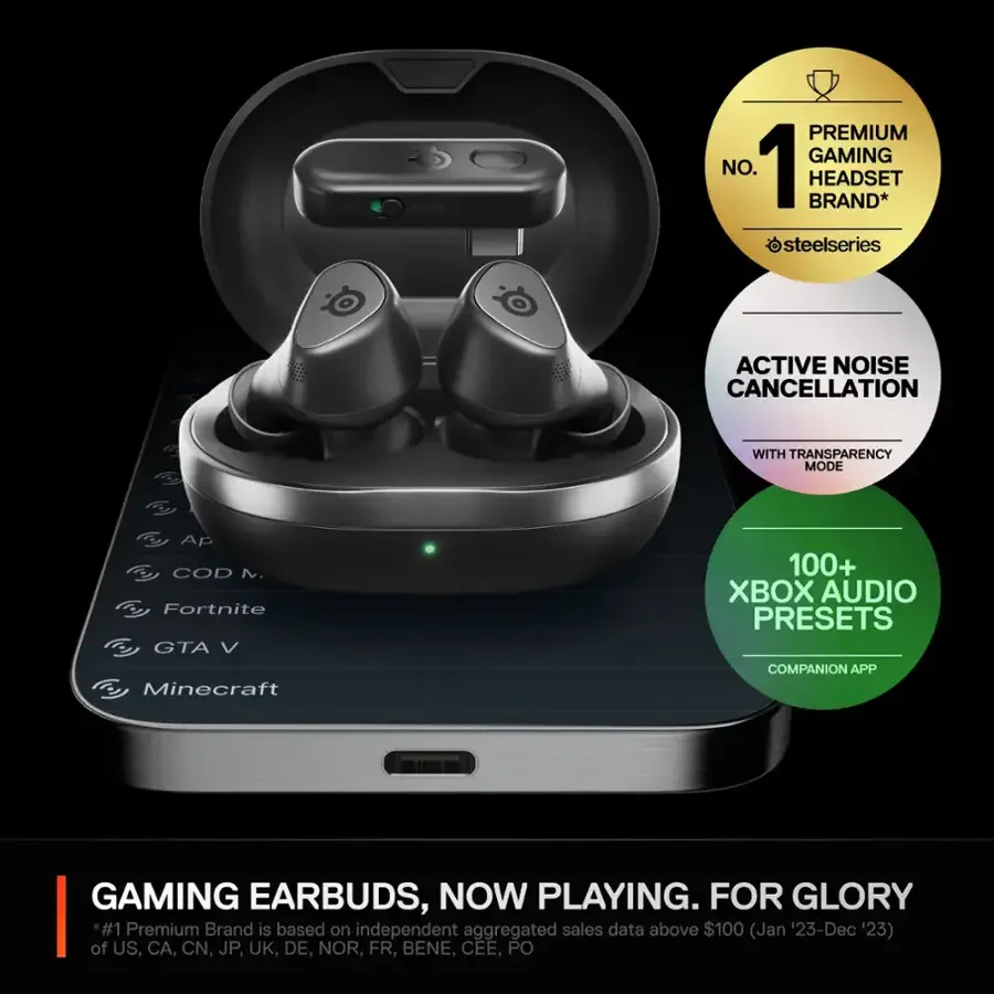 SteelSeries Arctis GameBuds In-Ear Black - Image 7