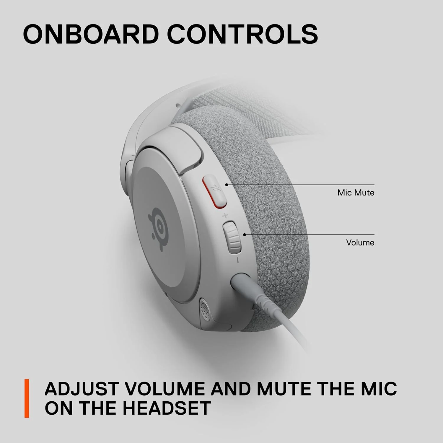 SteelSeries Arctis Nova 1P Multi-System Gaming Headset - White - Image 3
