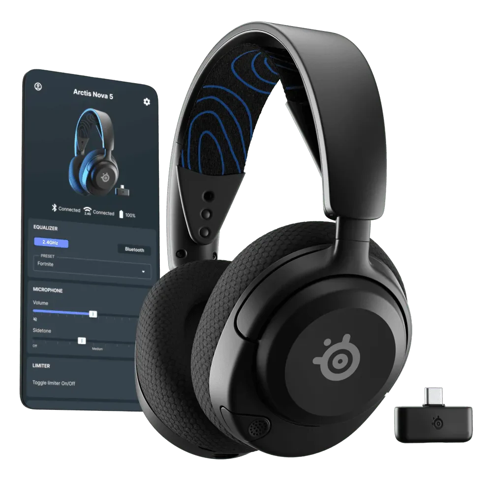 SteelSeries Arctis Nova 5 Wireless Gaming Headset - Black - Image 8