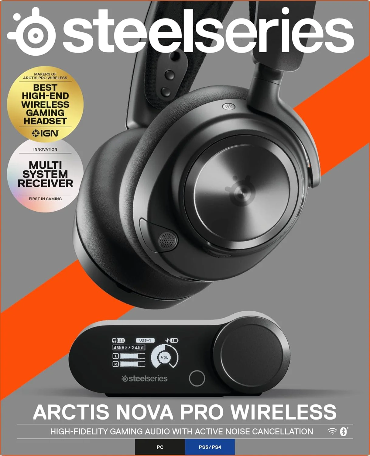SteelSeries Arctis Nova Pro Wireless Multi-System Gaming Headset - Image 2