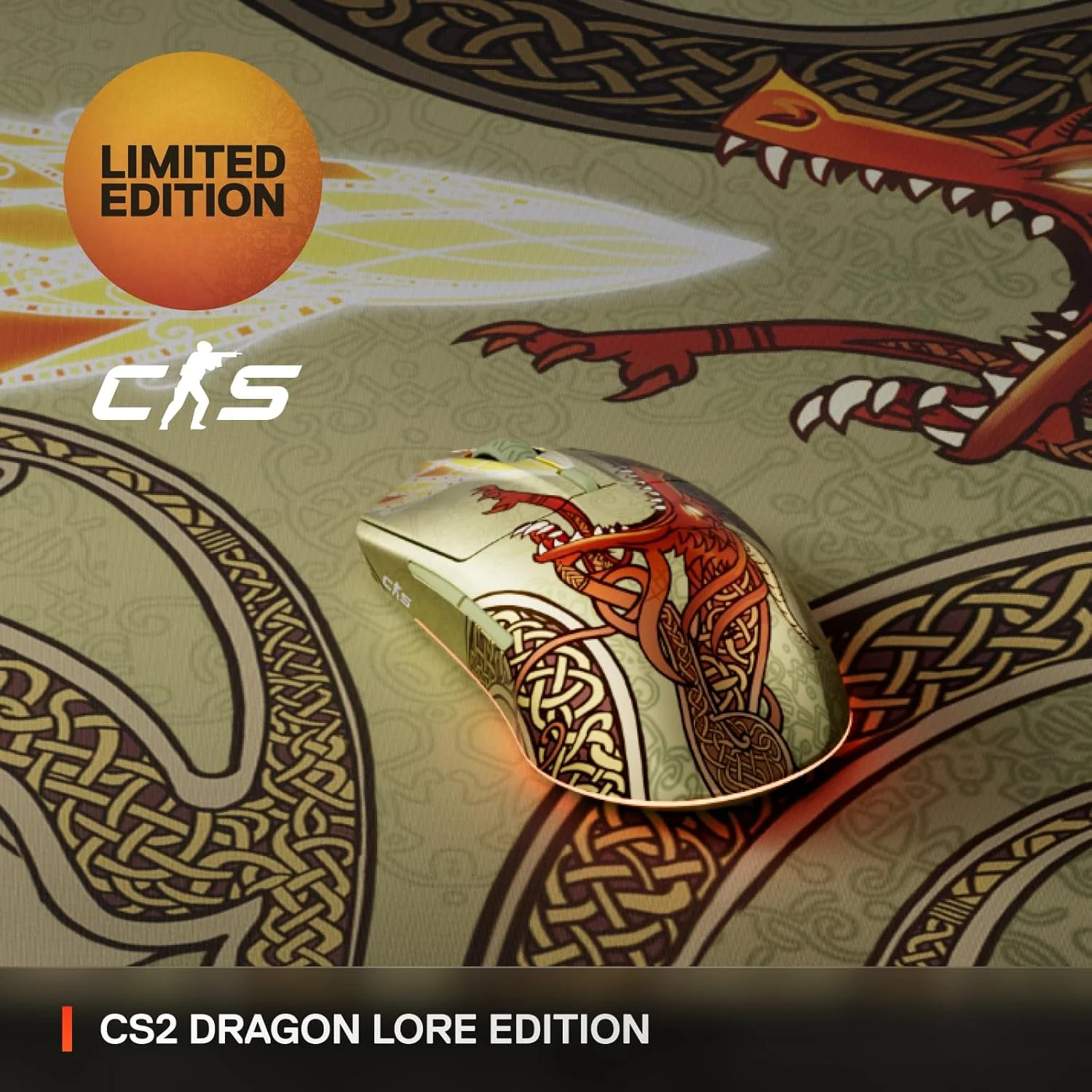SteelSeries CS2 Dragon Lore Wireless Gaming Mouse - Image 5