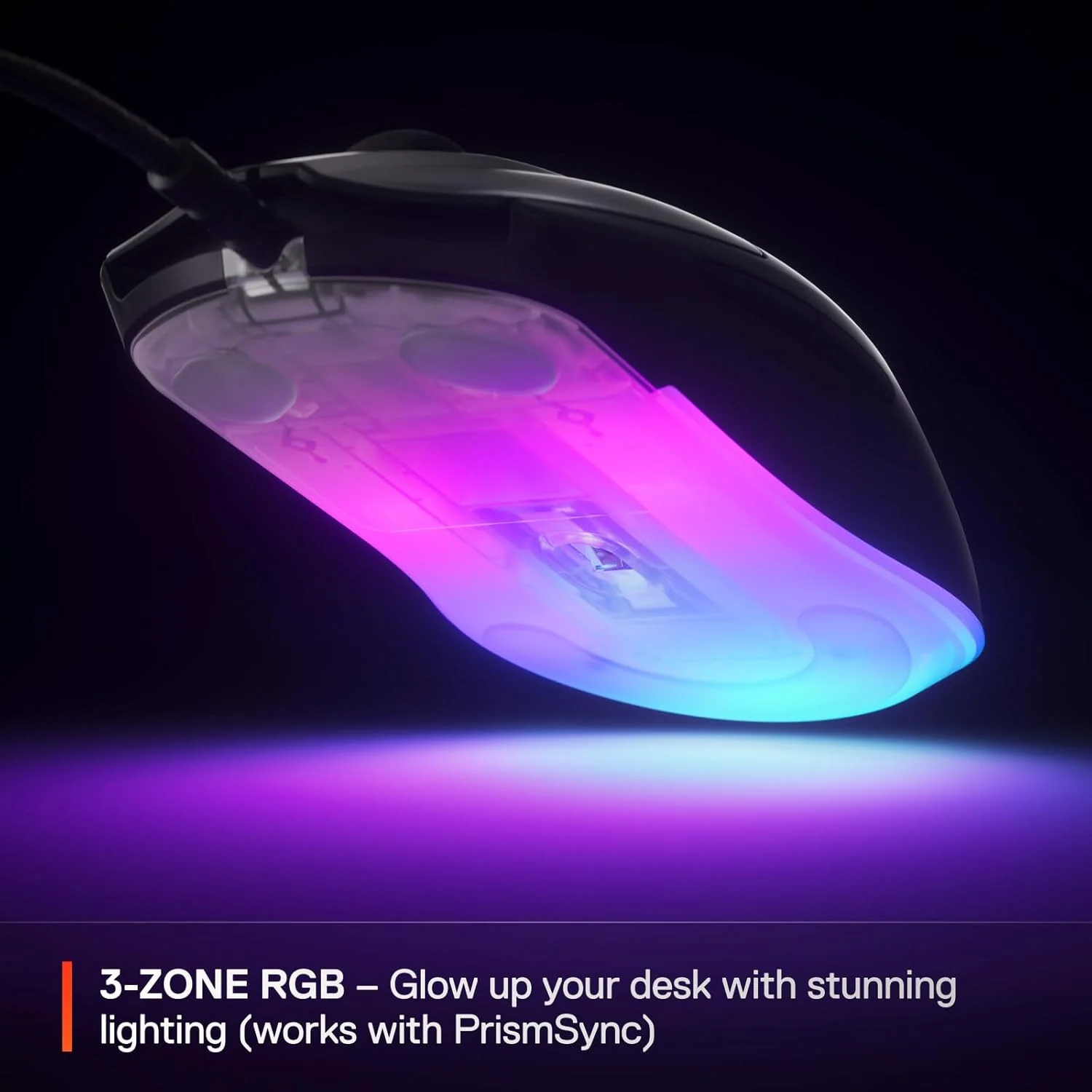 SteelSeries Rival 3 Gen 2 Wired Gaming Mouse - Black - Image 3