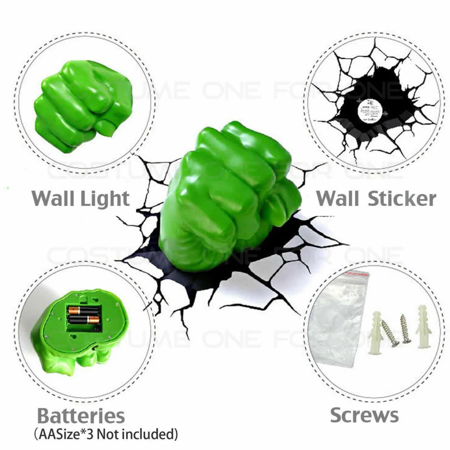 The Source - 3Dl - Marvel Hulk Fist Light - Image 3