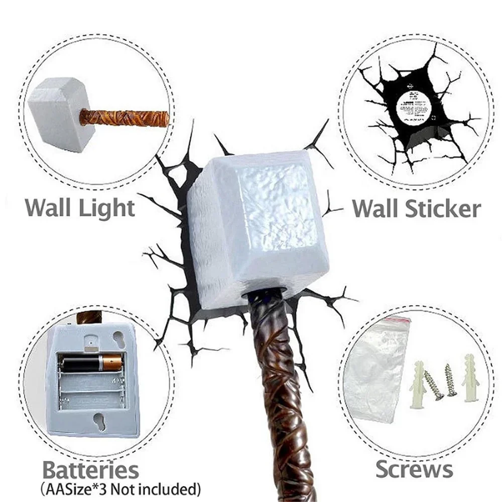 The Source - 3Dl - Marvel Thor Hammer Light - Image 4