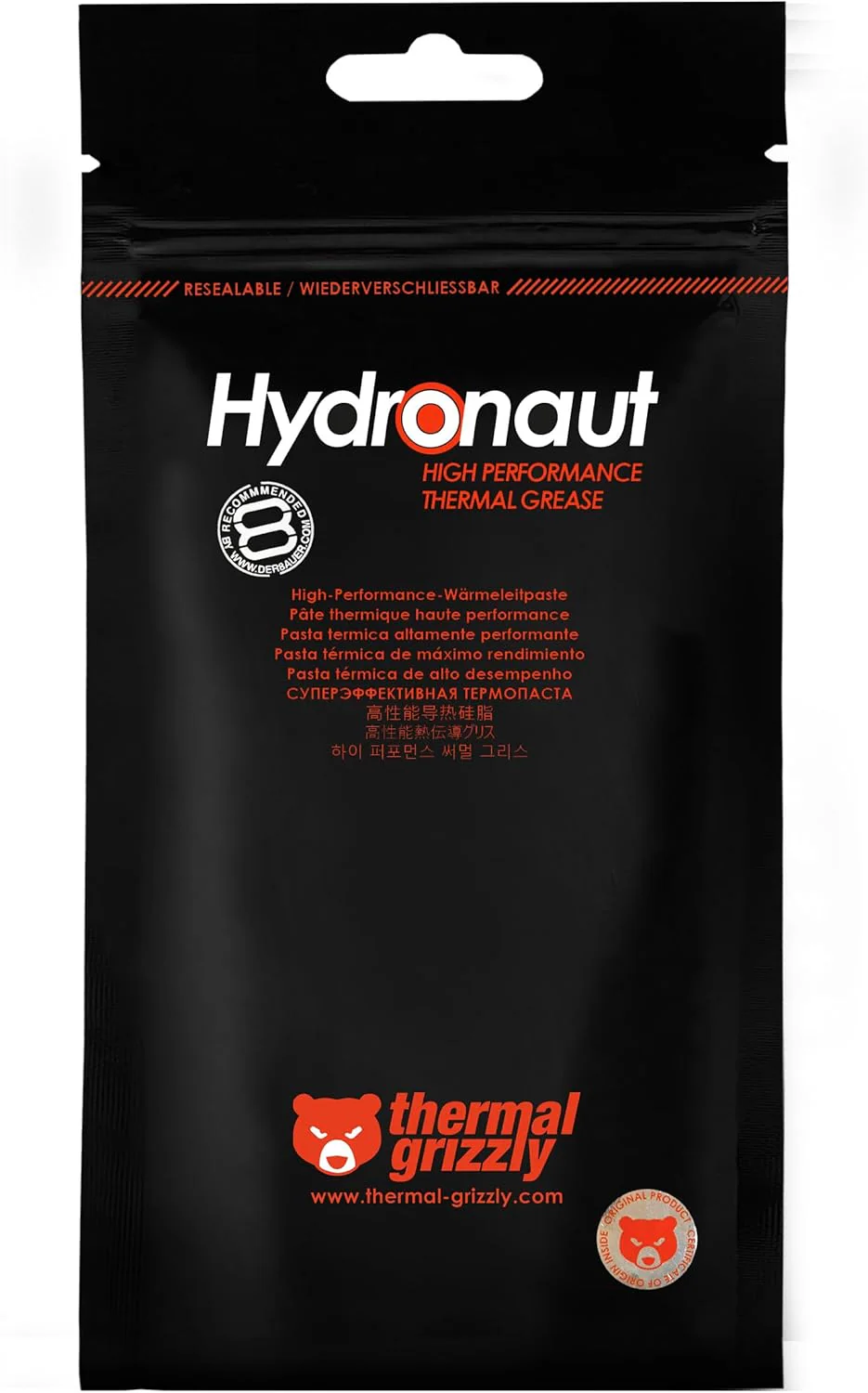 Thermal Grizzly Hydronaut 3.0ml (7.8g) Excellent Price-Performance Thermal Paste