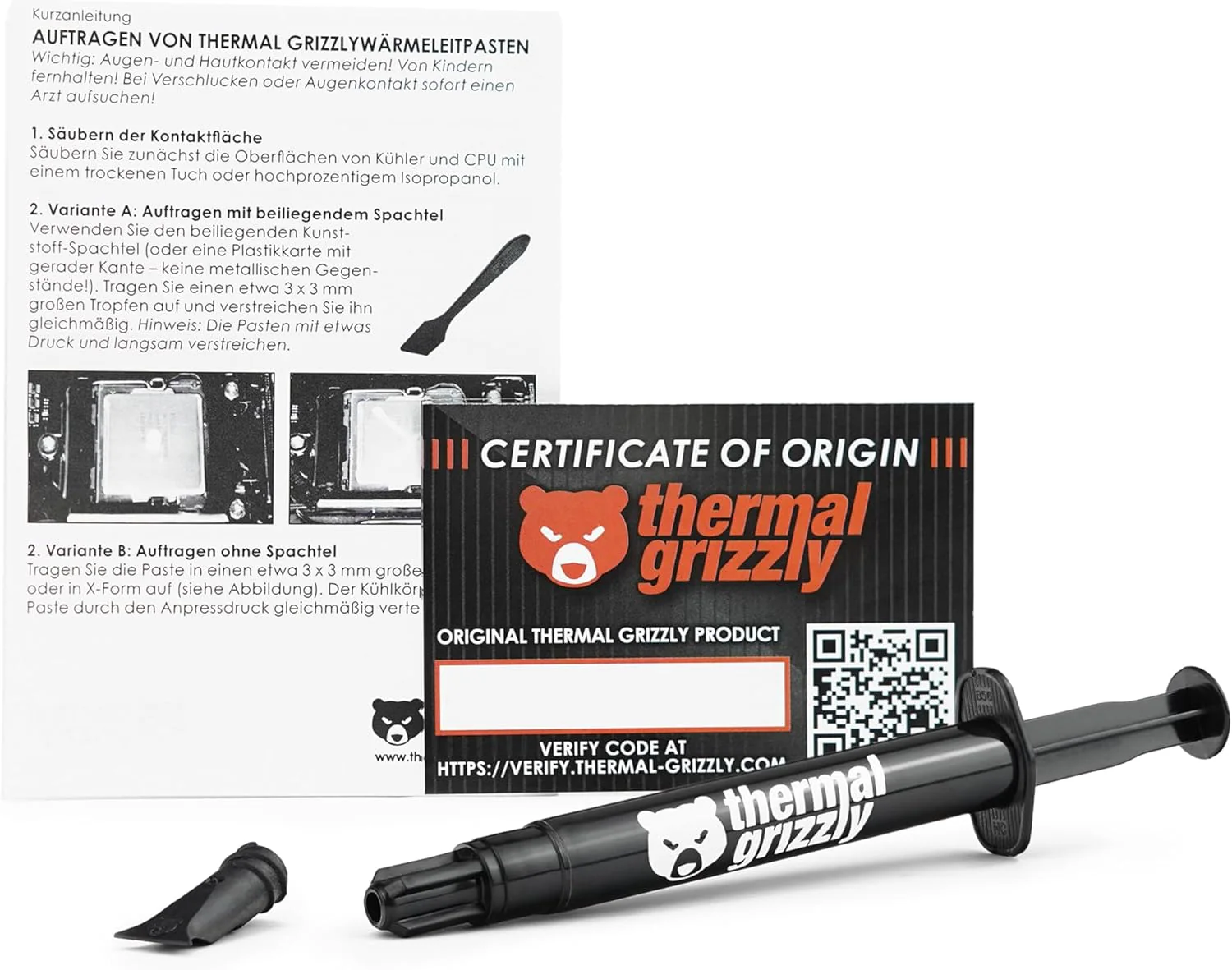 Thermal Grizzly Kryonaut High Performance 5.55 Gram/1.5 ml Thermal Paste - Image 2