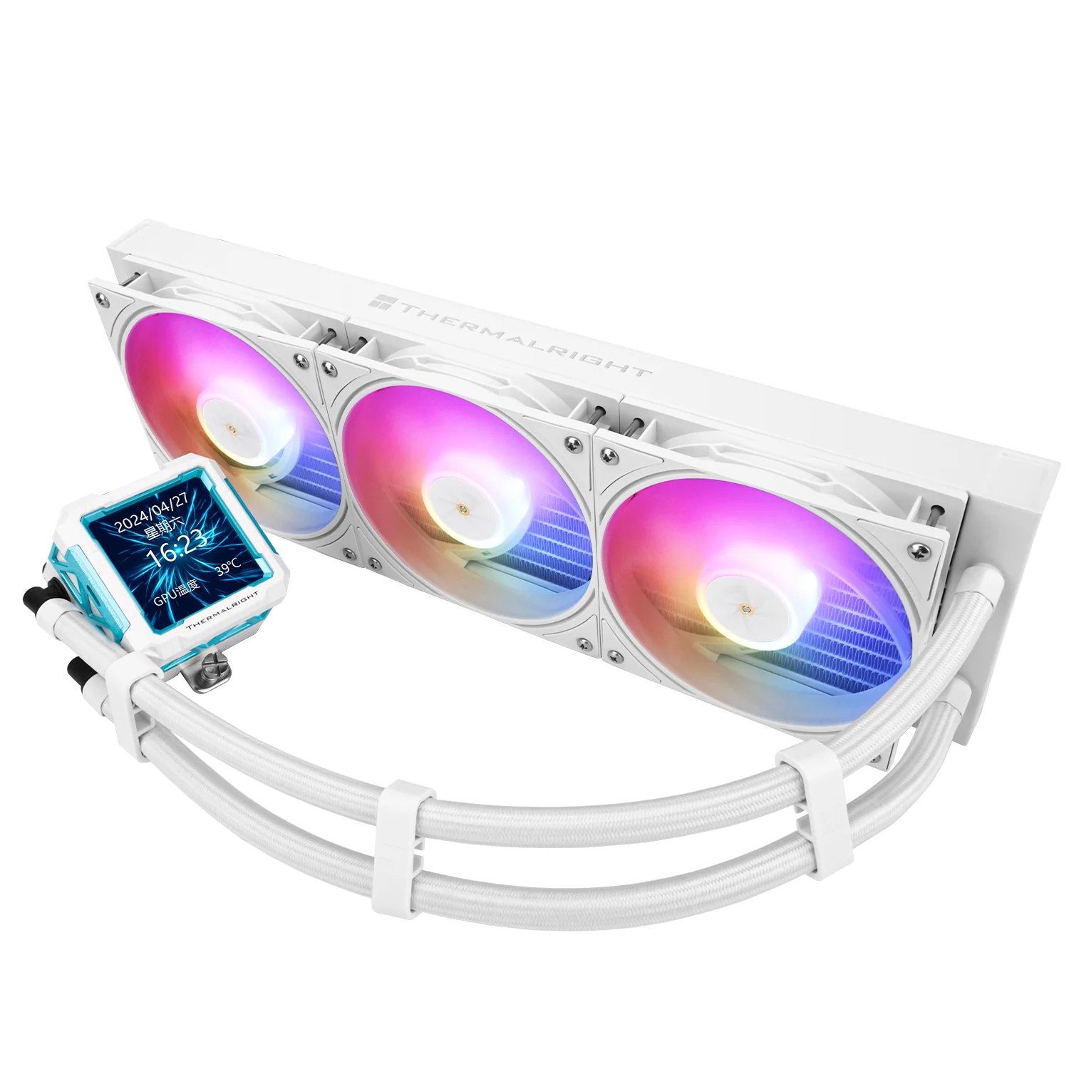 Thermalright Frozen Warframe PRO ARGB AIO CPU Liquid Cooler - White - Image 2