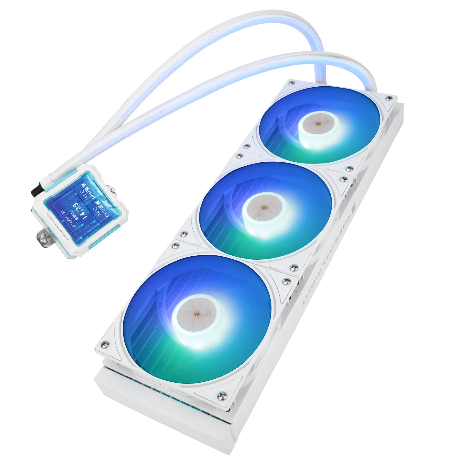 Thermalright Frozen Warframe PRO ARGB AIO CPU Liquid Cooler - White - Image 3