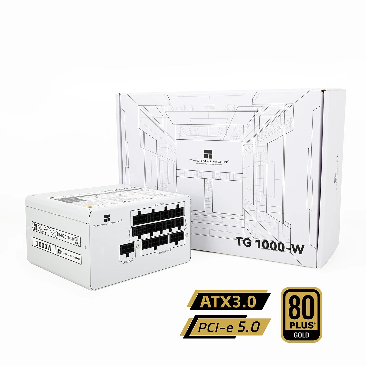 Thermalright TG1000 1000W Full Modular 80PLUS Gold - White