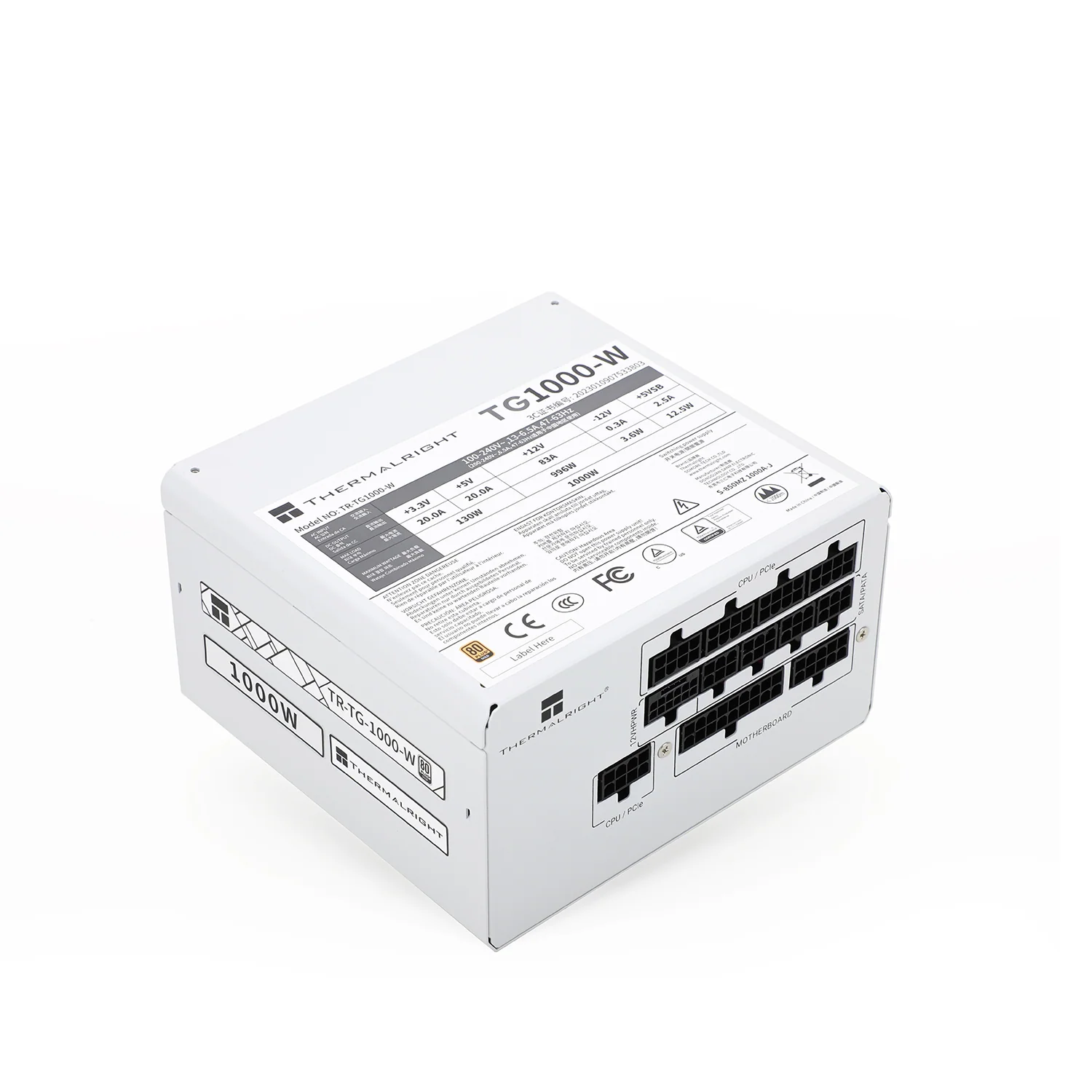Thermalright TG1000 1000W Full Modular 80PLUS Gold - White - Image 4