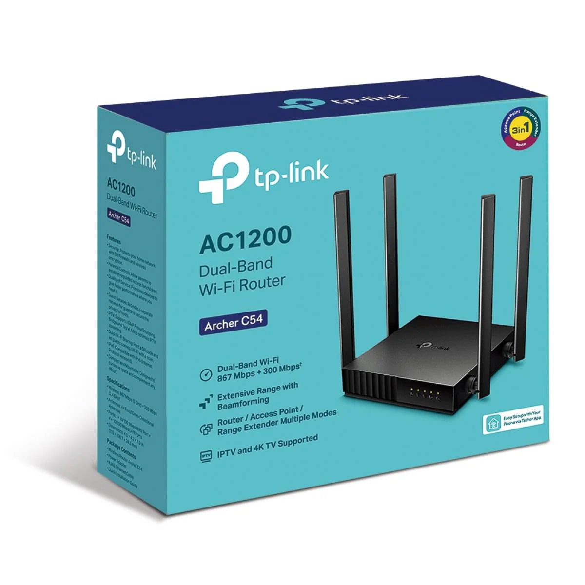 TP-Link Archer AC1200 C54 Wi-Fi Dual Band Router - Image 3