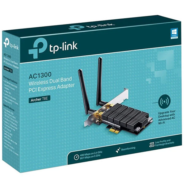 TP-Link Archer AC1300 T6E WiFi Adapter PCI Express Dual Band - Image 3