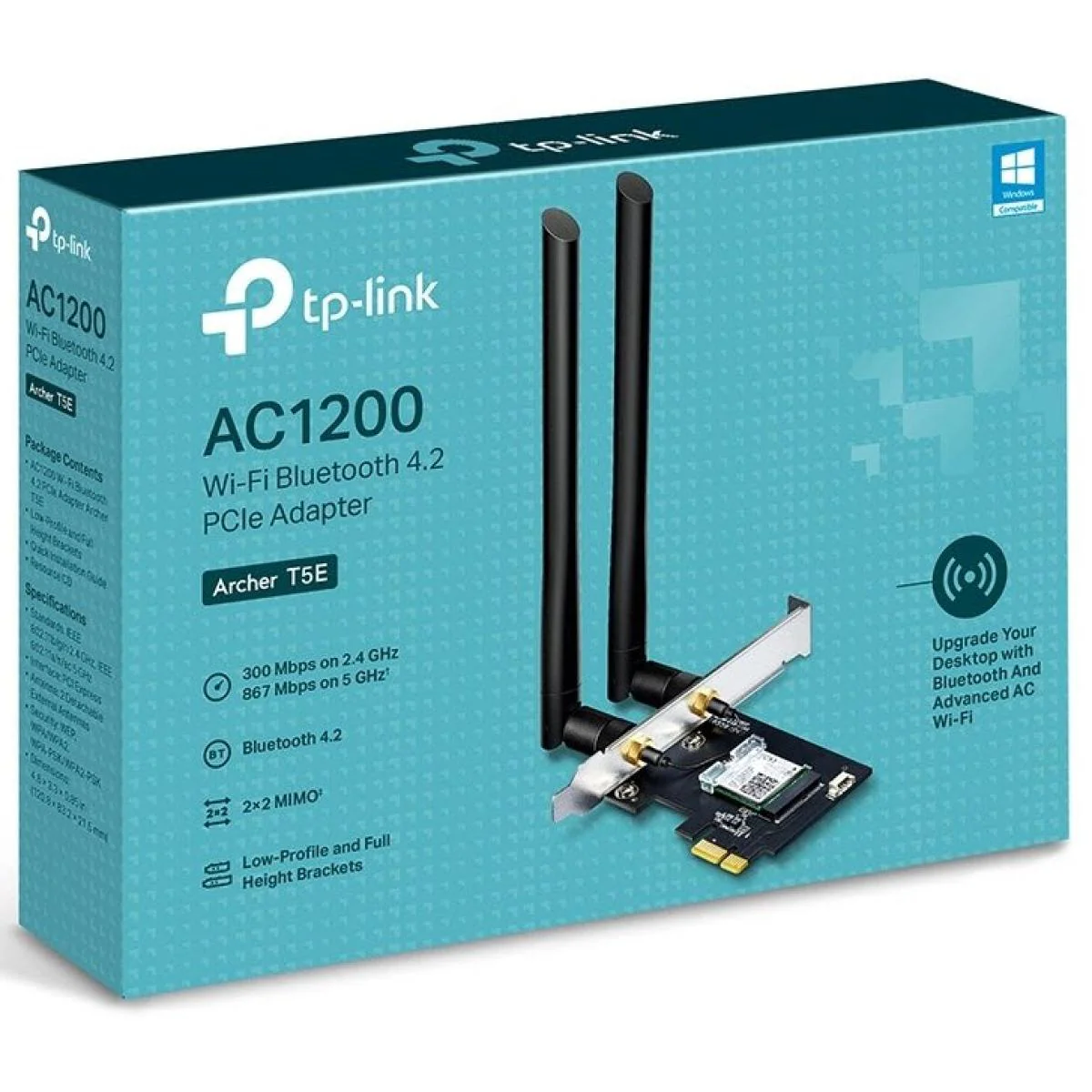 TP-Link Archer T5E AC1200 Wi-Fi Bluetooth 4.2 PCIe Adapter - Image 3