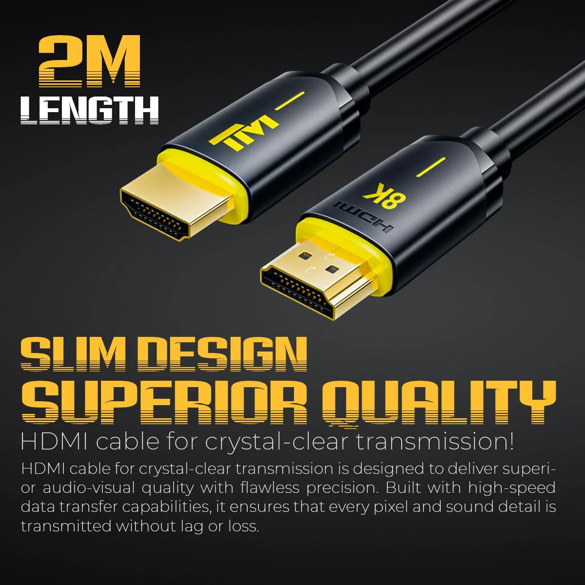 Twisted Minds 8K HDMI Cable 2M - TM-8KHDMI-2M - Image 2