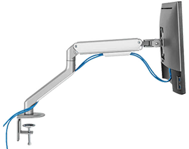 Twisted Minds Single Monitor Economical Spring Arm (Fit Screen Size 17"-32") - White - Image 3