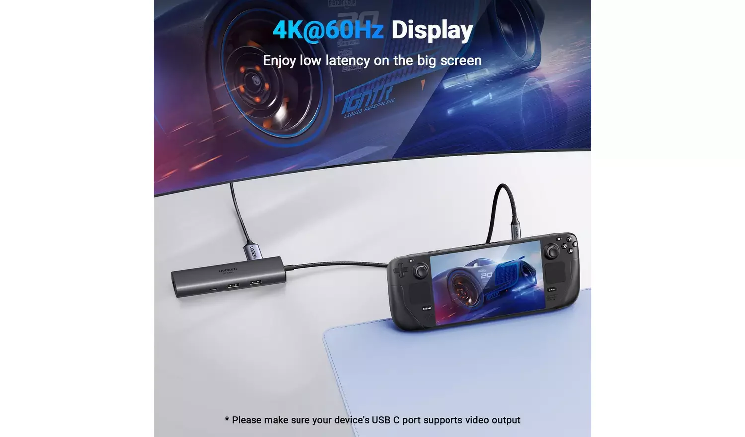 UGREEN 6-in-1 USB-C To HDMI+2*USB-A 3.2 +1*USB 3.2 C+RJ45+PD Power Converter - Image 3