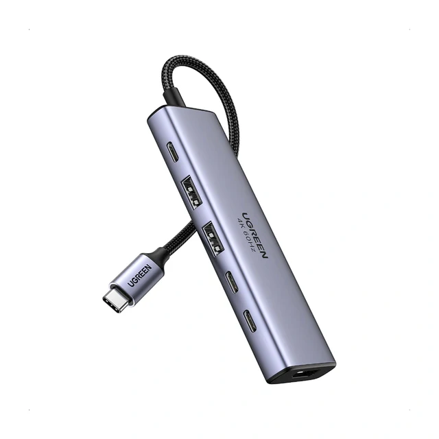 UGREEN 7-in-1 USB-C To HDMI 4K@60Hz + 2xUSB-C 3.2+1xUSB-A 3.2+SD/TF+PD Converter - Image 5