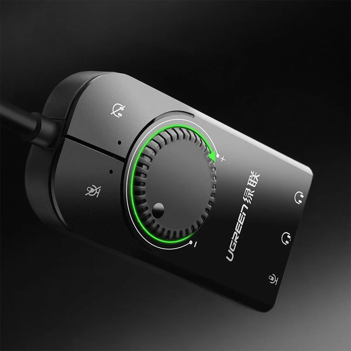 UGREEN CM129 USB External Stereo Sound Adapter 15cm (Black) - Image 2